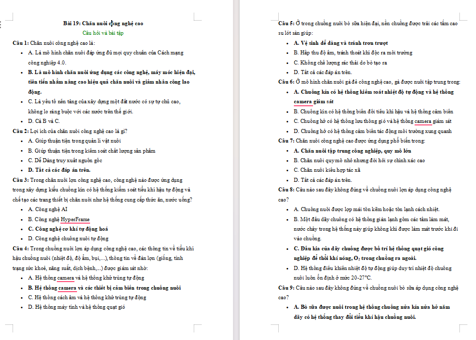Công nghệ Chăn nuôi 11 Bài 19