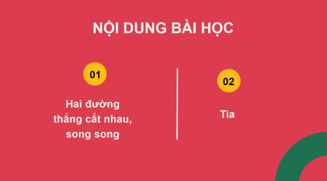 PowerPoint Toán 6 Bài 3: Hai đường thẳng cắt nhau, song song. Tia