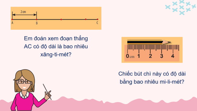 PowerPoint Toán 6 Bài 4: Đoạn thẳng. Độ dài đoạn thẳng