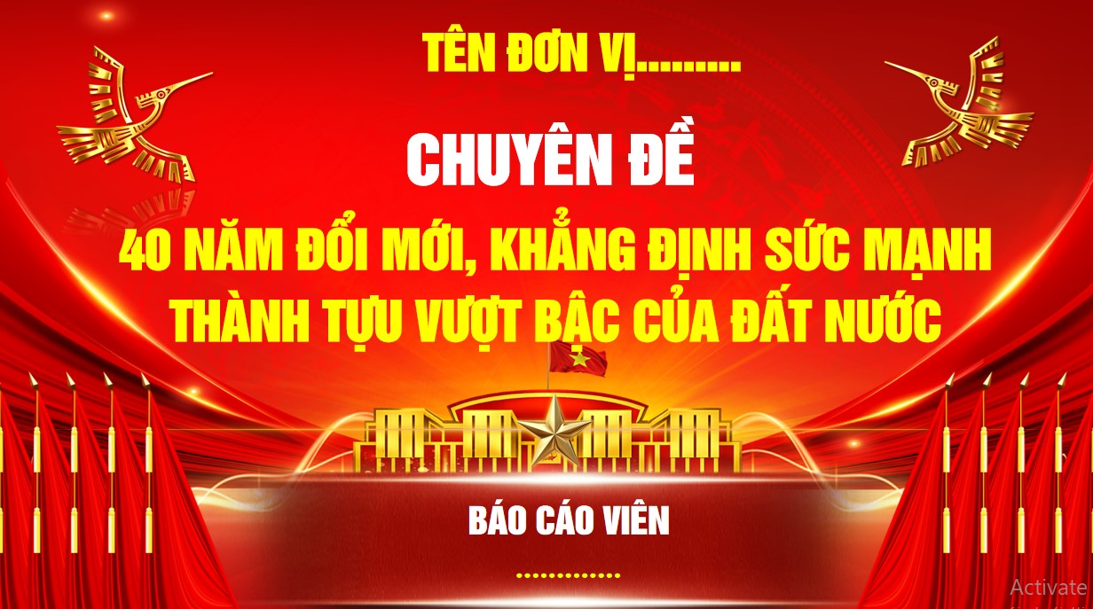  Bài dự thi báo cáo viên giỏi 2026