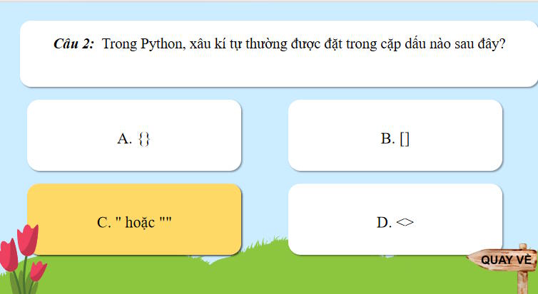 Trò chơi khởi động Tin học 10 Bài 24