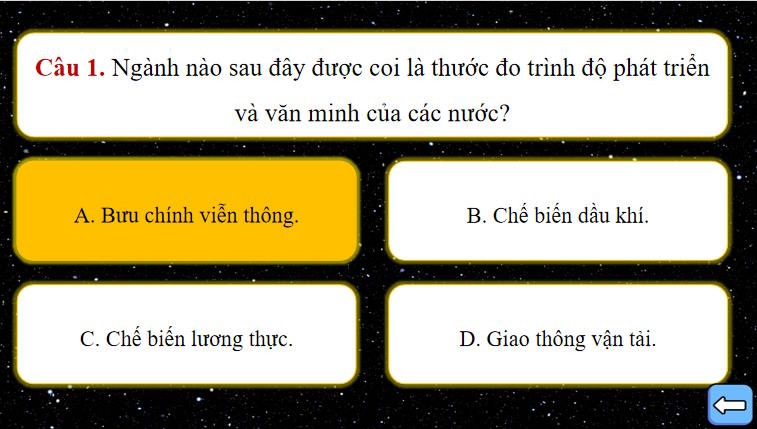 Game khởi động Địa lí 10 Bài 35