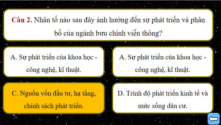 Game khởi động Địa lí 10 Bài 35