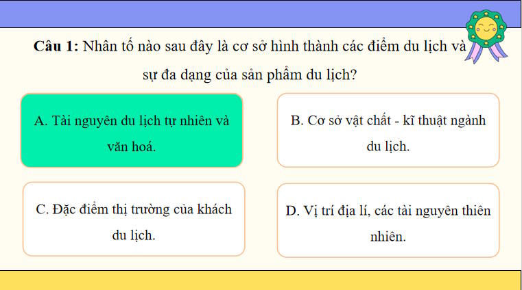 Game khởi động Địa lí 10 Bài 36