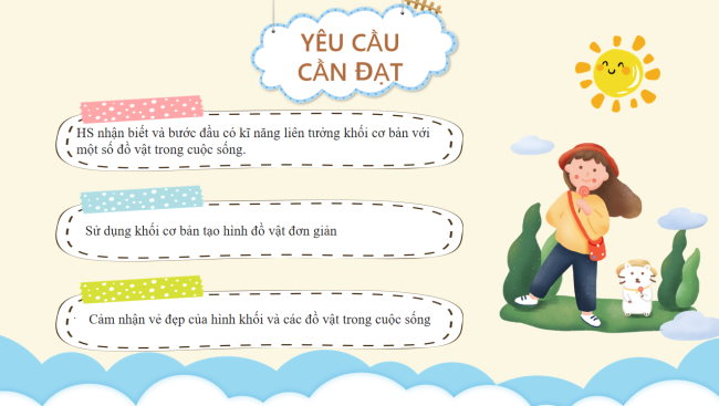 PowerPoint Mĩ thuật 1 Chủ đề 6: Sáng tạo từ những khối cơ bản