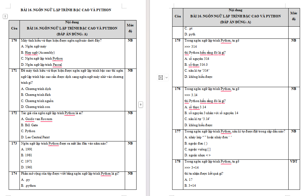 Trò chơi khởi động Tin học 10 Bài 16