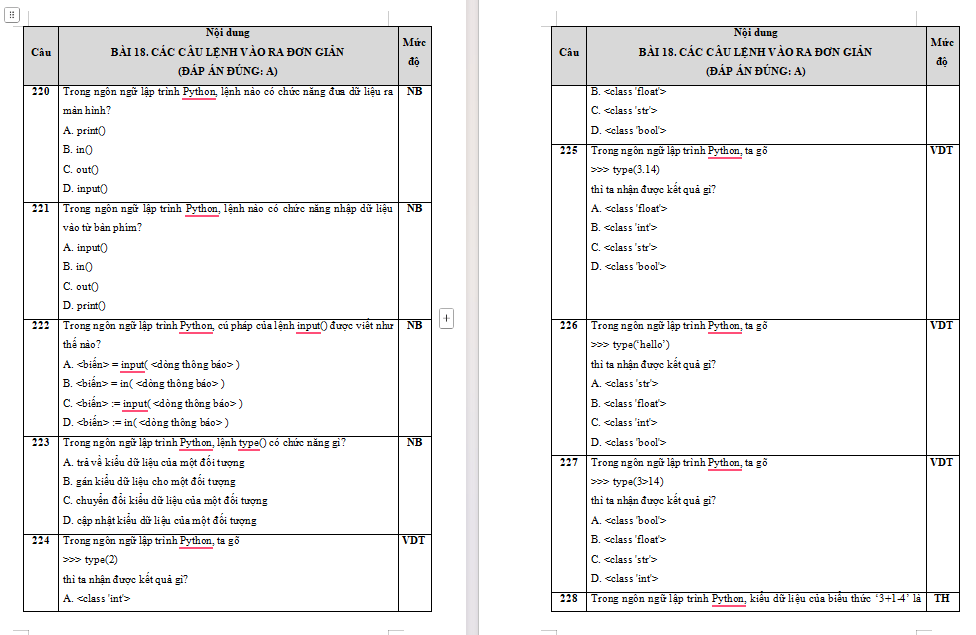 Trò chơi khởi động Tin học 10 Bài 18