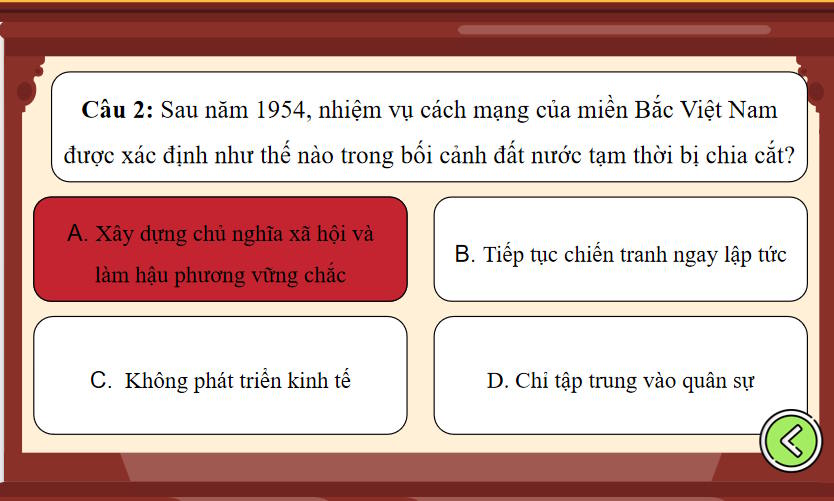 Trò chơi khởi động Lịch sử 9 Bài 16