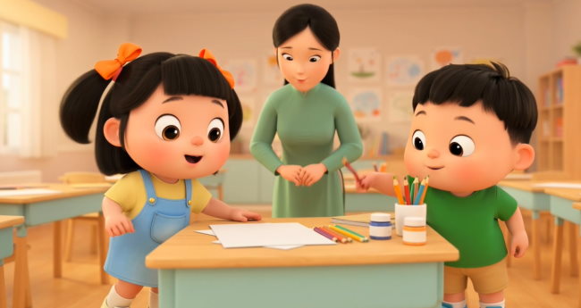 Video khởi động Mĩ thuật 1 Chủ đề 1