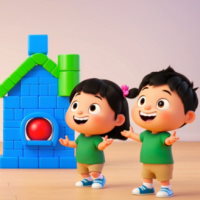 Video AI khởi động Mĩ thuật 1 Chủ đề 6: Sáng tạo từ những khối cơ bản