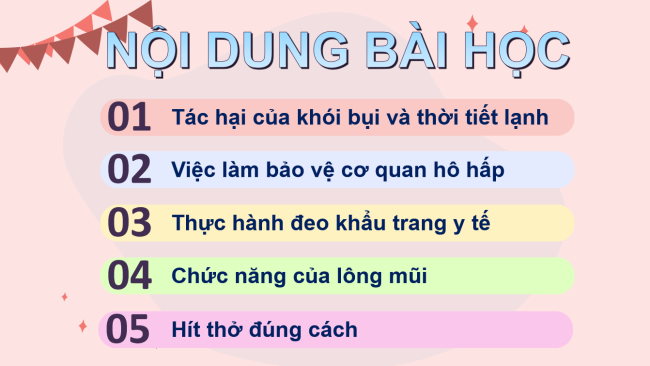 PowerPoint Tự nhiên và xã hội 2 Bài 22: Chăm sóc, bảo vệ cơ quan hô hấp
