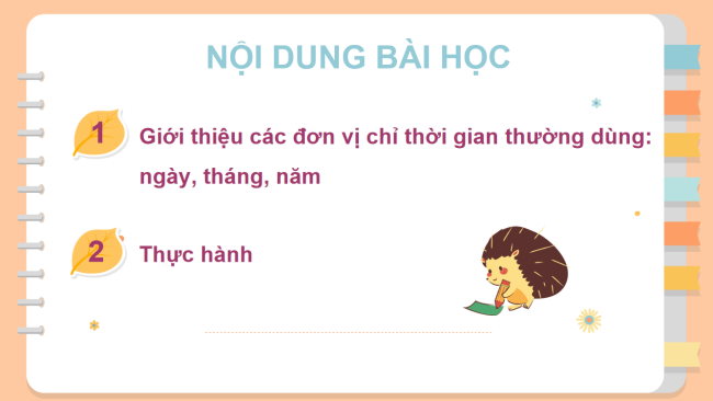 PowerPoint Toán 3: Tháng, năm