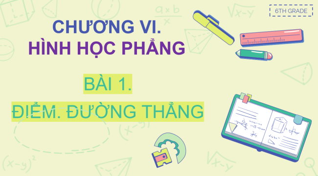 PowerPoint Toán 6 Bài 1: Điểm. Đường thẳng