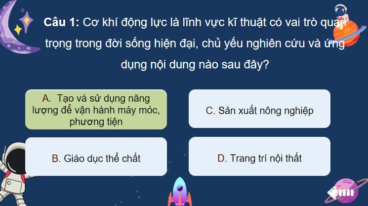 Trò chơi khởi động Công nghệ 11 Bài 15