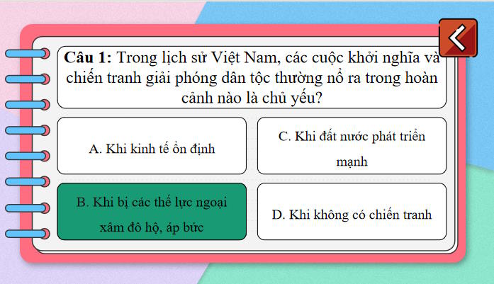 Trò chơi khởi động Công nghệ 11 Bài 18