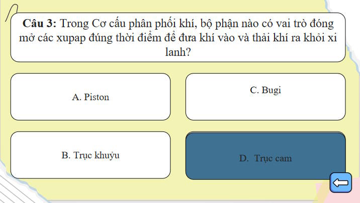 Trò chơi khởi động Công nghệ 11 Bài 19
