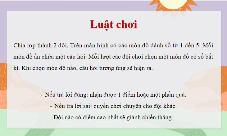 Trò chơi khởi động Công nghệ 11 Bài 25