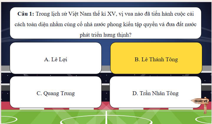 Game khởi động Lịch sử 11 Bài 10