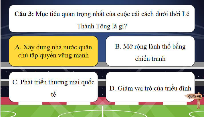 Game khởi động Lịch sử 11 Bài 10