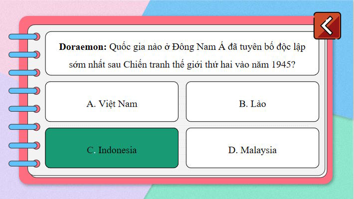 Game khởi động Lịch sử 11 Bài 6