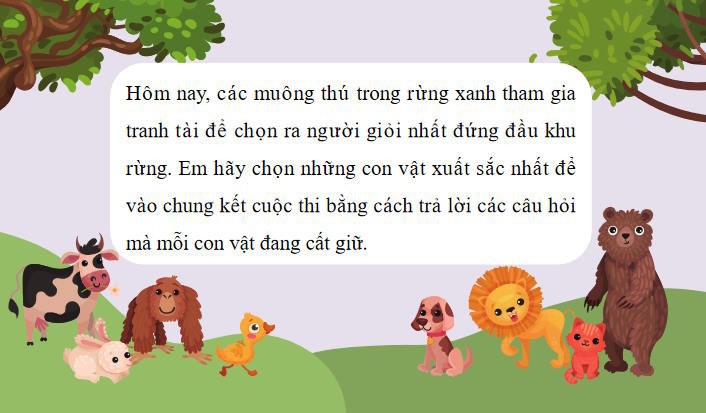 Trò chơi khởi động Sinh học 11 Bài 15