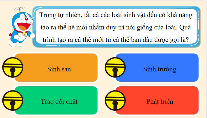 Trò chơi khởi động Sinh học 11 Bài 24