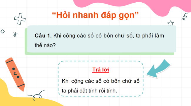 PowerPoint Toán 3: Phép cộng các số trong phạm vi 100000