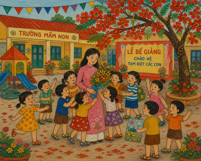 Lời chúc chia tay học sinh mầm non