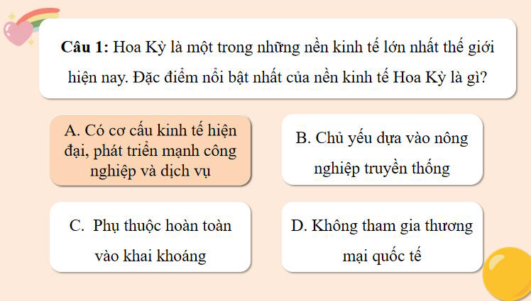 Game khởi động Địa lí 11 Bài 19
