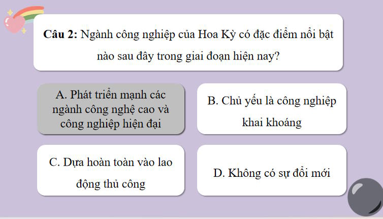 Game khởi động Địa lí 11 Bài 19