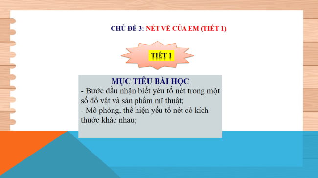 PowerPoint Mĩ thuật 1 Chủ đề 3: Nét vẽ của em