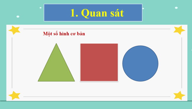 PowerPoint Mĩ thuật 1 Chủ đề 4: Sáng tạo từ những hình cơ bản