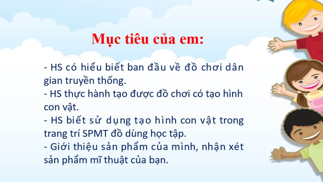 PowerPoint Mĩ thuật 2 Chủ đề 10: Đồ chơi từ tạo hình con vật