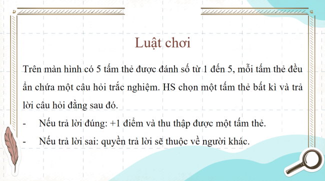 Game khởi động Công nghệ 3 Bài 8: Làm đồ dùng học tập