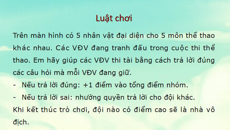 Game khởi động Công nghệ Trồng trọt 10 Ôn tập chương VII