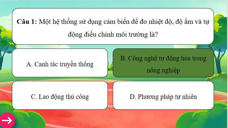 Game khởi động Công nghệ Trồng trọt 10 Ôn tập chương VII