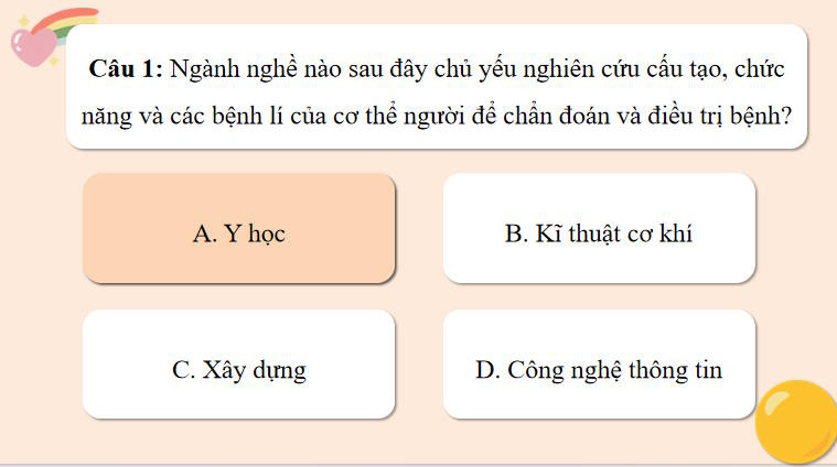 Sinh học 11 Bài 29 Một số ngành nghề liên quan đến sinh học cơ thể