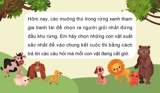 Game khởi động Toán 3 Bài 80: Ôn tập bảng số liệu, khả năng xảy ra của một sự kiện