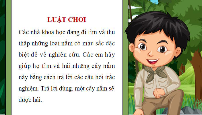 Game khởi động Sinh học 10 Bài 13