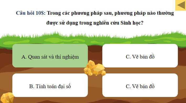 Game khởi động Sinh học 10 Bài 2
