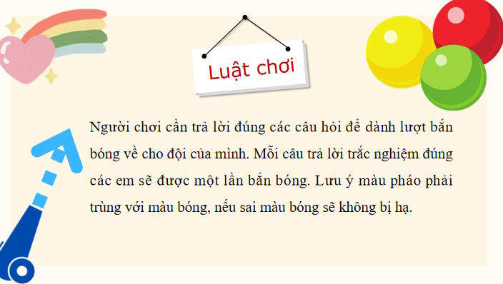 Game khởi động Sinh học 10 Bài 6