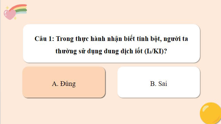 Game khởi động Sinh học 10 Bài 6