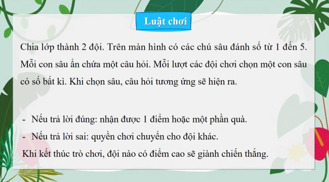 Game khởi động Đạo đức 4 Bài 1: Biết ơn người lao động