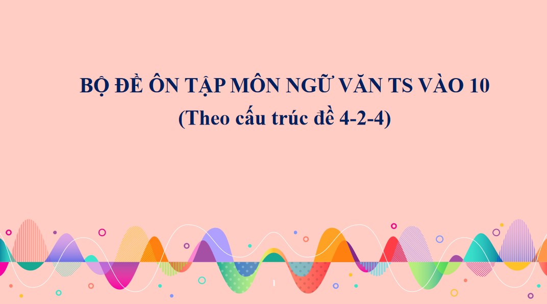 PPT luyện thi vào 10 môn Ngữ văn phần Luyện đề thi