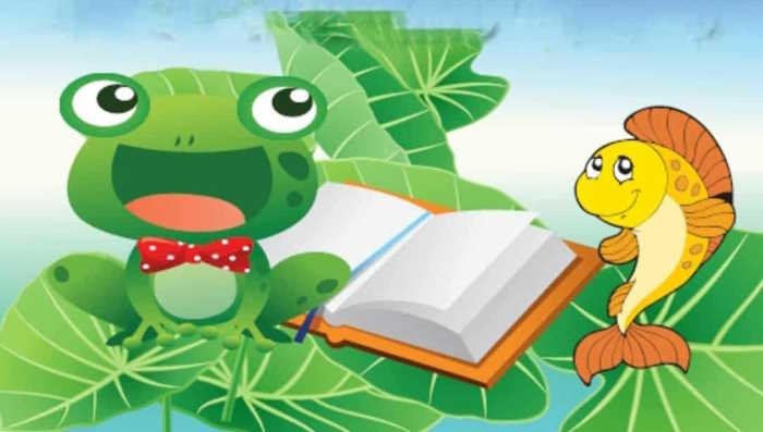 Giáo án mầm non: Thơ Ếch con học bài