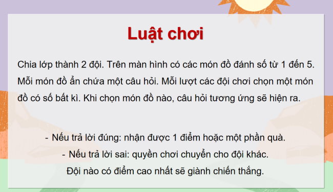 Game khởi động Tin học 3 Bài 12: Tìm hiểu về thế giới tự nhiên