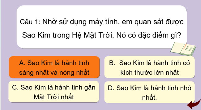 Game khởi động Tin học 3 Bài 12: Tìm hiểu về thế giới tự nhiên