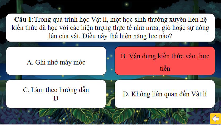 Game khởi động Vật lí 10 Bài 1