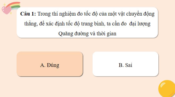 Game khởi động Vật lí 10 Bài 6