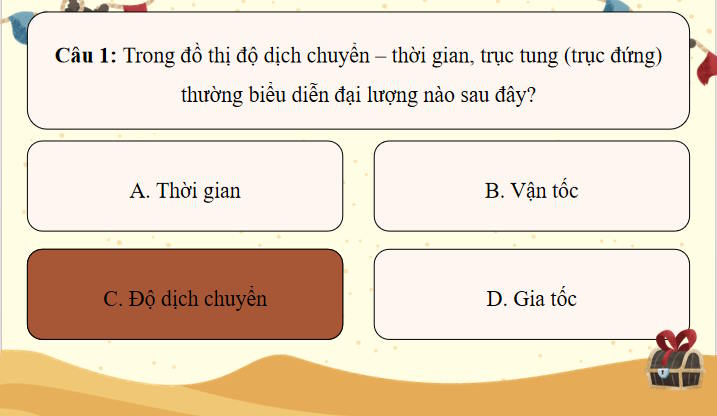 Game khởi động Vật lí 10 Bài 7